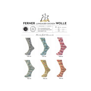 Ferner Ferner Lungauer Sockenwolle 4fach Sortiment L24 - Sockenwolle und Han ...