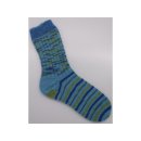 Crazy Neon blue handgestrickte Socken Gr. 42/43