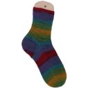 Handgestrickte Socken Regenbogen Gr. 36/37
